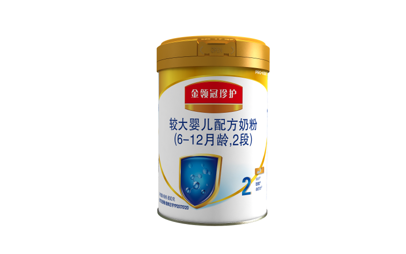 伊利奶粉 金領(lǐng)冠珍護系列 較大嬰兒配方奶粉 2段 800g（6-12月較大嬰兒配方奶粉）