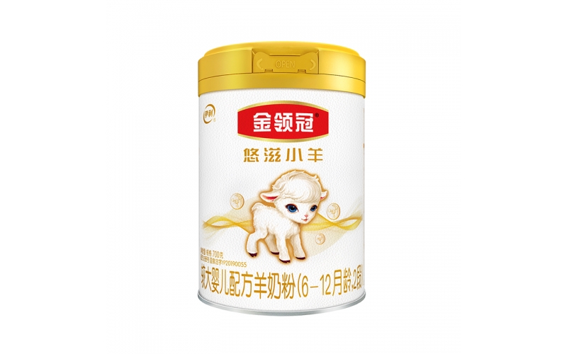 伊利奶粉 金領(lǐng)冠悠滋小羊較大嬰兒配方羊奶粉2段700克（6-12月較大嬰兒適用）