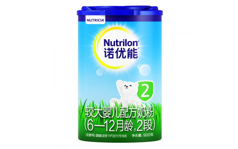 諾優(yōu)能（Nutrilon）較大嬰兒配方奶粉（6—12月齡，2段） 900g