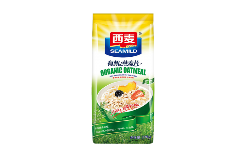 西麥 燕麥片 營養(yǎng)早餐食品 牛奶好搭檔 即食 谷物代餐麥片 谷物代餐有機(jī)麥片720g
