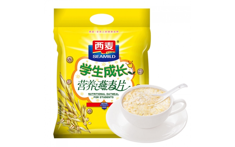 西麥 青少年學(xué)生成長(zhǎng)早餐營(yíng)養(yǎng) 即食 沖飲谷物高鈣燕麥片700g