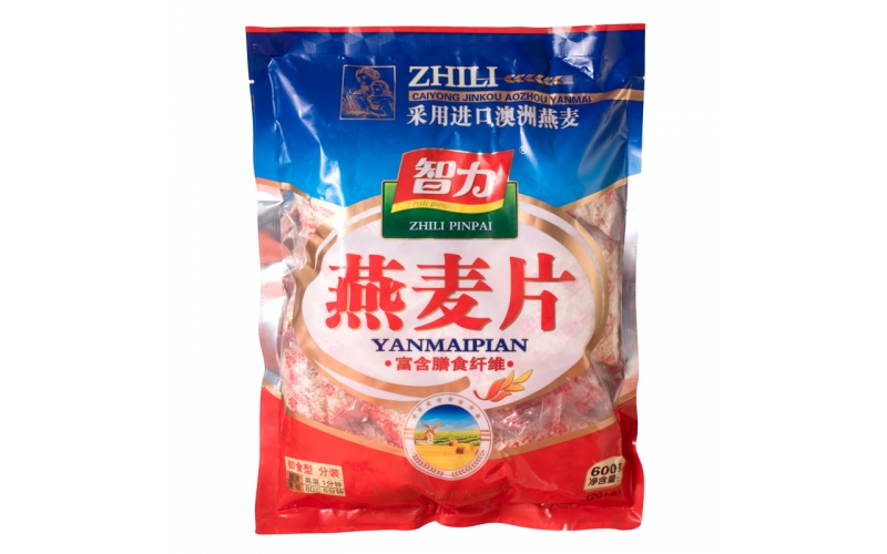 智力燕麥片純燕麥早餐沖飲600g獨(dú)立小包裝 辦公休閑飽腹