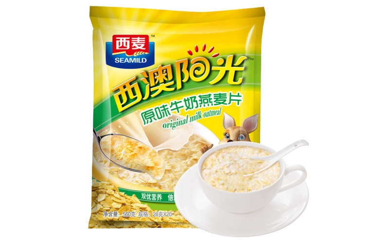 西麥 燕麥片 西澳陽(yáng)光 營(yíng)養(yǎng)早餐食品 即食 原味牛奶谷物代餐麥片560g（28g-20小袋）獨(dú)立包裝