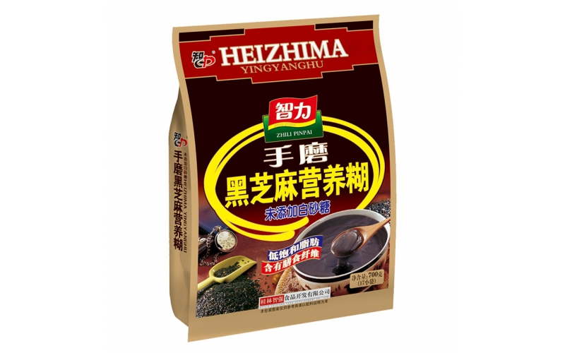 智力 手磨黑芝麻營(yíng)養(yǎng)糊700g/17小袋 未添加白砂糖中老年沖飲