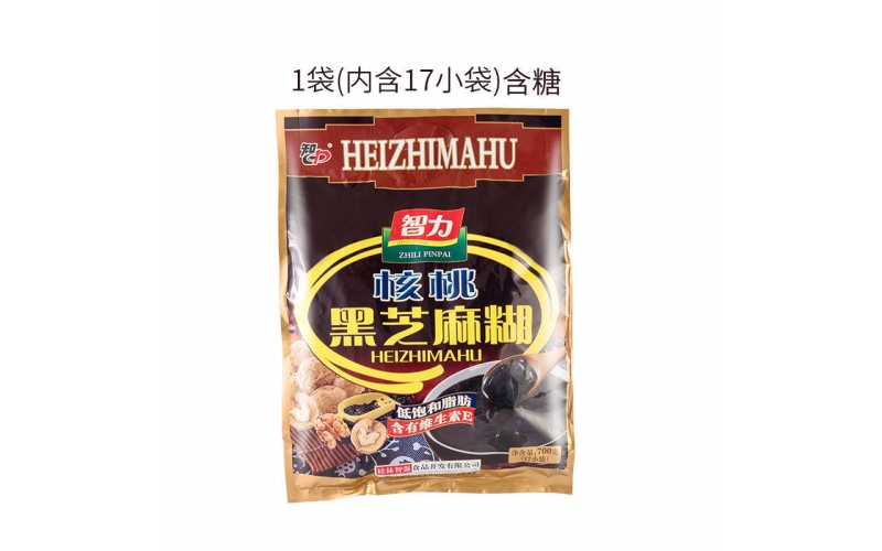 智力 手磨核桃黑芝麻糊 袋裝 五谷雜糧代餐粉 營(yíng)養(yǎng)早餐糊 沖調(diào)飲品 多種口味 （核桃黑芝麻糊700g）