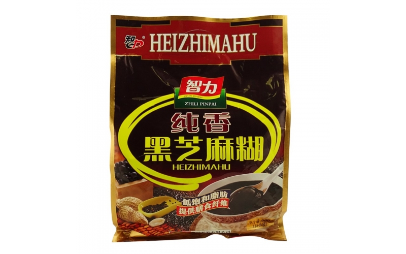 智力 手磨黑芝麻糊 袋裝 五谷雜糧代餐粉 營(yíng)養(yǎng)早餐糊 沖調(diào)飲品 （純香黑芝麻糊600g）