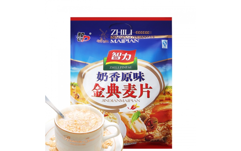 智力 奶香原味金典麥片480g 牛奶味燕麥片