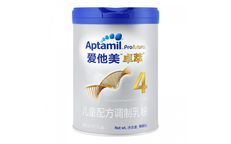 愛他美（Aptamil）卓萃兒童配方奶粉900g（36-72月，4段）